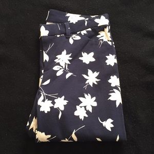 GAP Factory Floral Skinny Ankle Pants